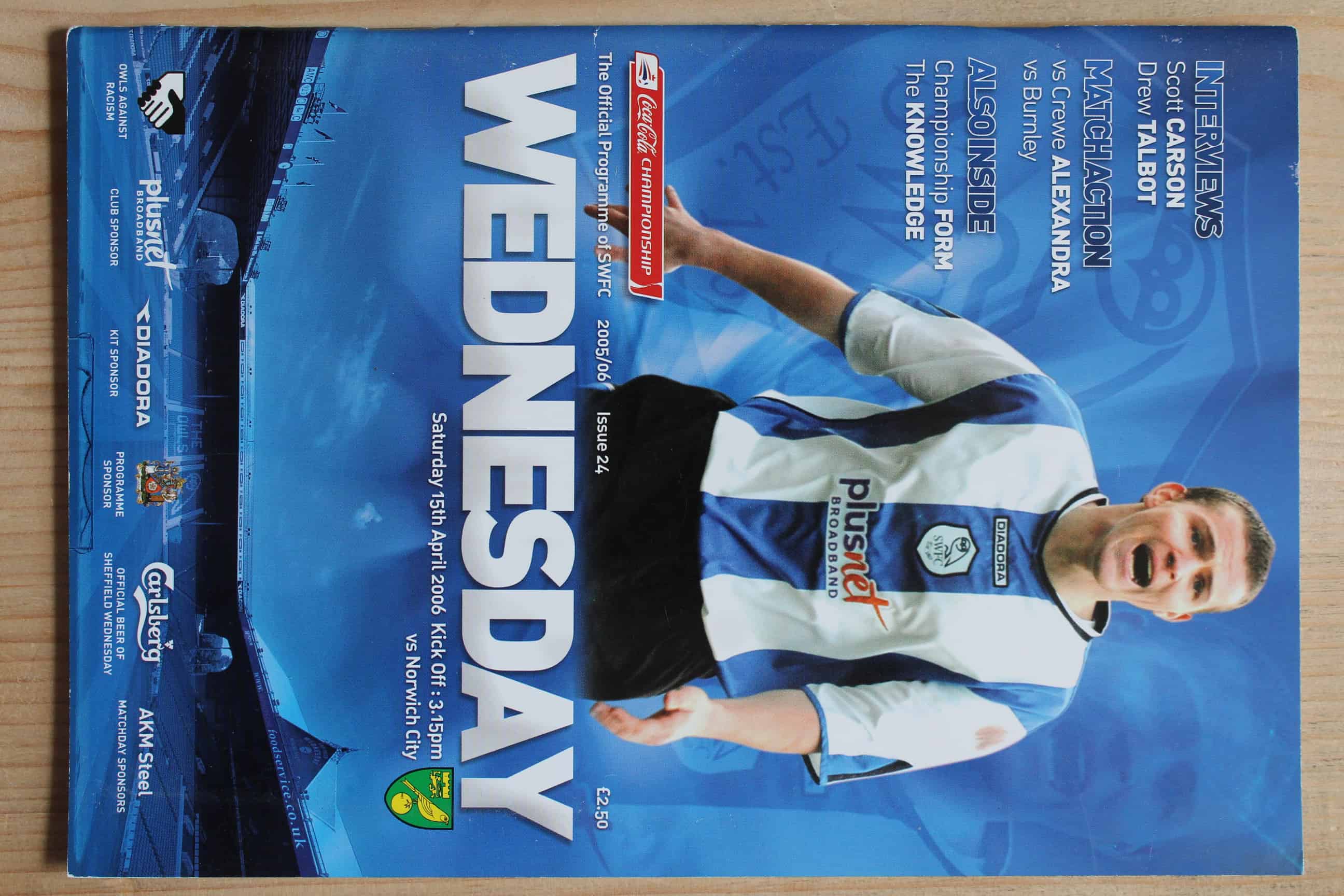 Sheffield Wednesday FC  v Norwich City FC